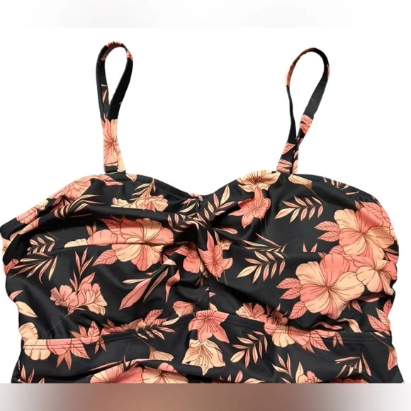 HANNAH NIKOLE womens plus size 16W modest long tankini swim top NWT - Picture 4 of 13